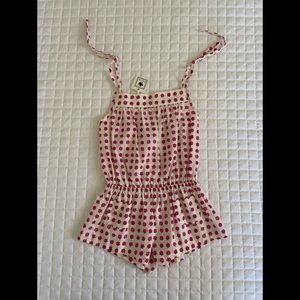 Busy Bees Francie Romper With Pink Stars Size 3
